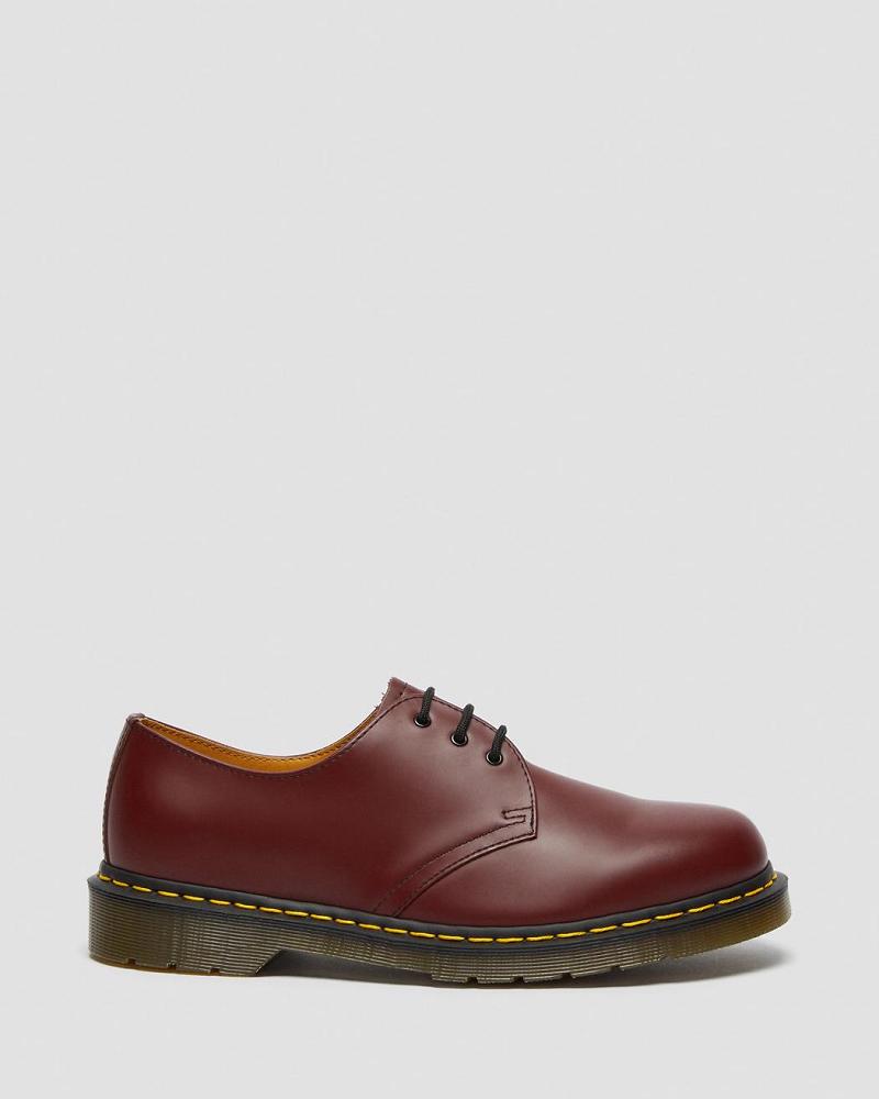 Pink / Red Men's Dr Martens 1461 Smooth Leather Oxfords Shoes | CA 603ILH